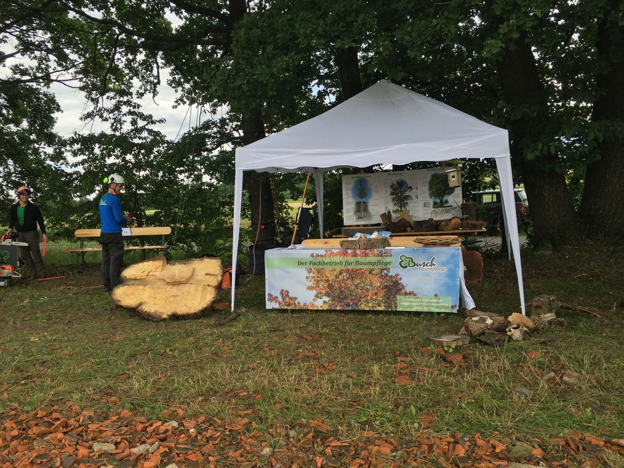 Infostand Baumpflege beim Maschinenring Bamberg e.V. - Busch Baumpflege